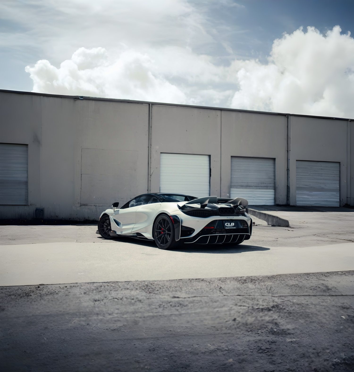 White McLaren supercar